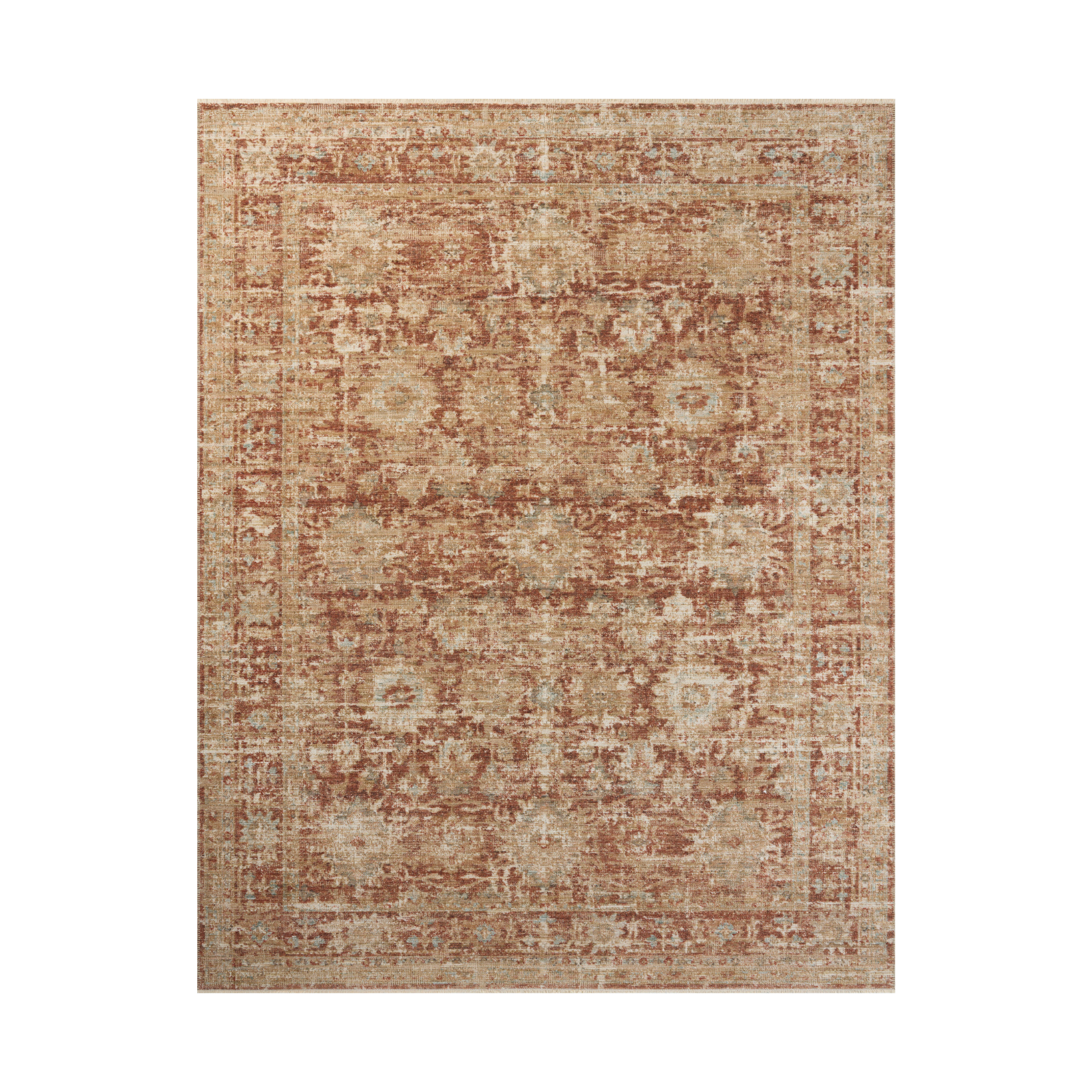 OVERSTOCK RUG - Loloi Heritage Brick / Multi Rug - 4' x 6' IN STORE - Rugs Loloi