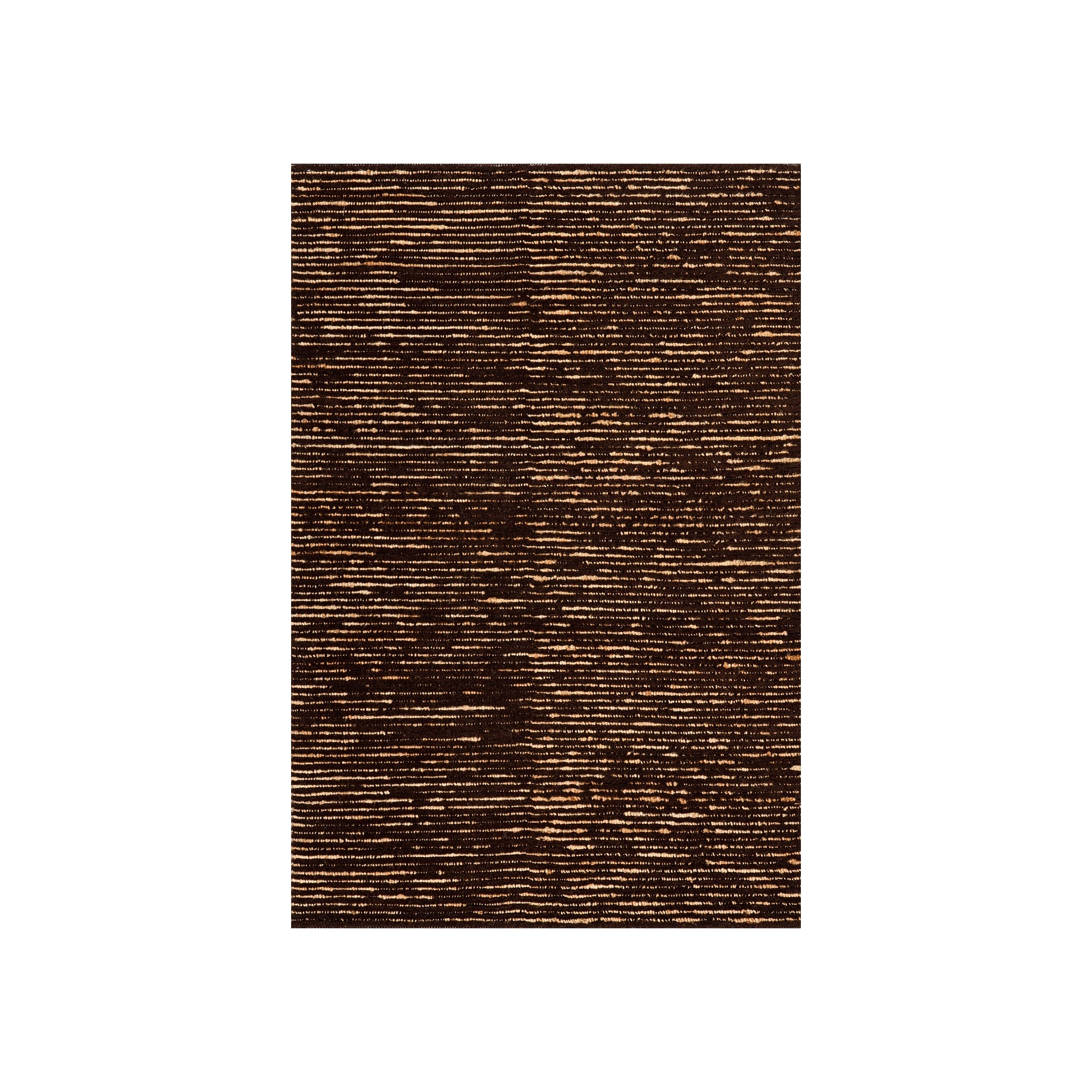 Vicart Modern Striped Bohemian Rug RUGS - wool Dash & Albert Brown 2'6" x 8'