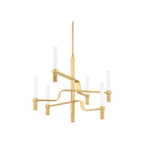 Allentown Chandelier LIGHTING - Chandelier Hudson Valley Lighting Small Aged Brass