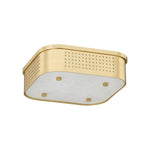 Madison Square Flush Mount LIGHTING - flush mount Hudson Valley Lighting Aged Brass
