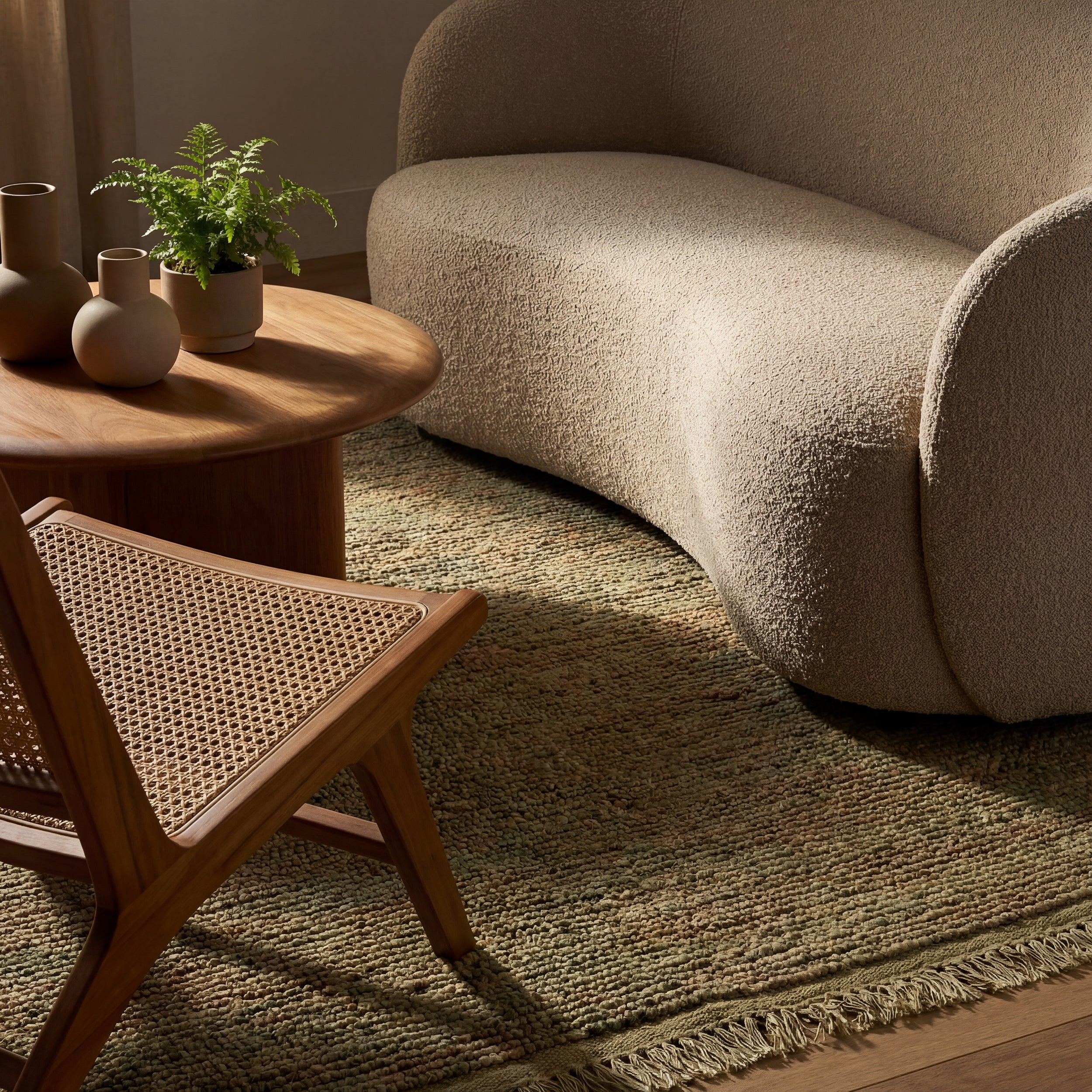 Varnu Textured Handmade Jute Rug RUGS - jute Dash & Albert
