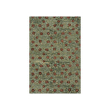 Genevive Modern Floral Wool Rug RUGS - wool Dash & Albert Green 2'6" x 8'