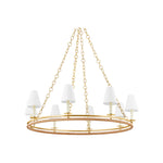 Swanton Chandelier LIGHTING - chandelier Hudson Valley Lighting Aged Brass Small