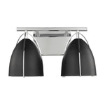 Norman Two Light Wall / Bath LIGHTING - vanity Visual Comfort Midnight Black Chrome
