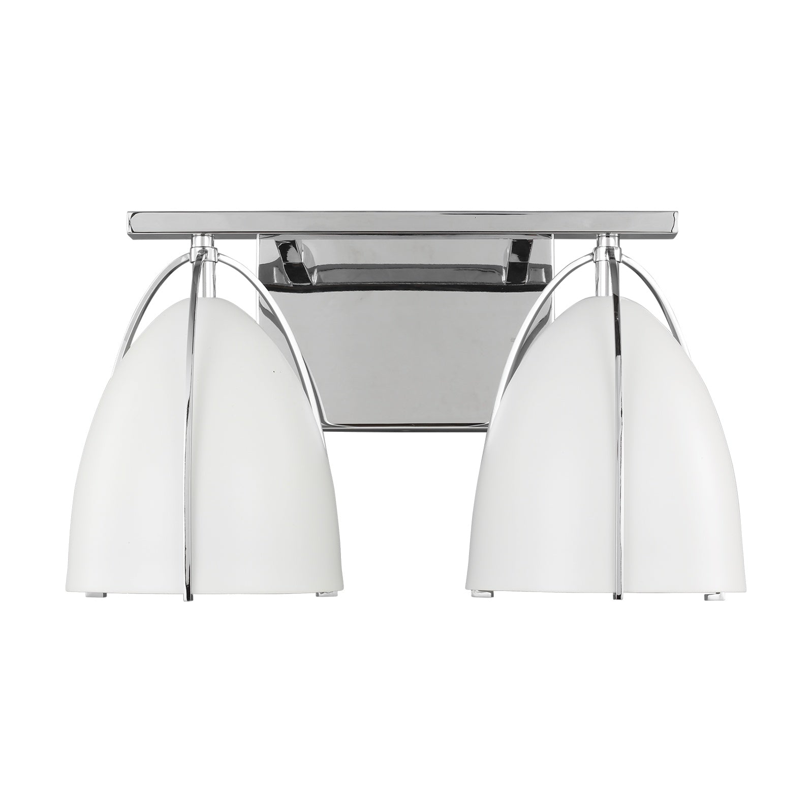 Norman Two Light Wall / Bath LIGHTING - vanity Visual Comfort - Studio Matte White Chrome