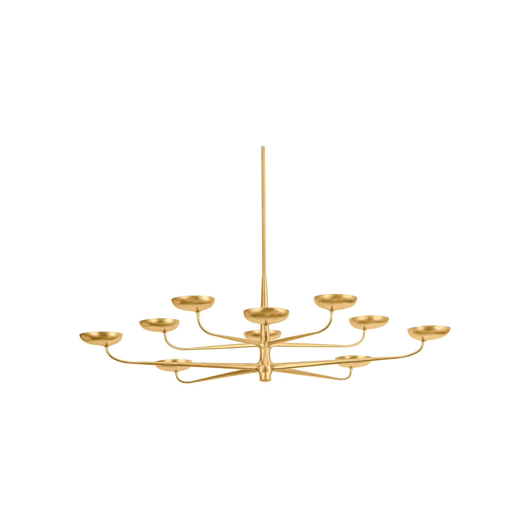 Taormina Chandelier LIGHTING - chandelier Hudson Valley Lighting Vintage Gold Leaf Large