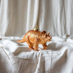 Glitter Glass Triceratops Ornament  - Rug & Weave