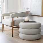 Fisher Ottoman - Sand - Rug & Weave