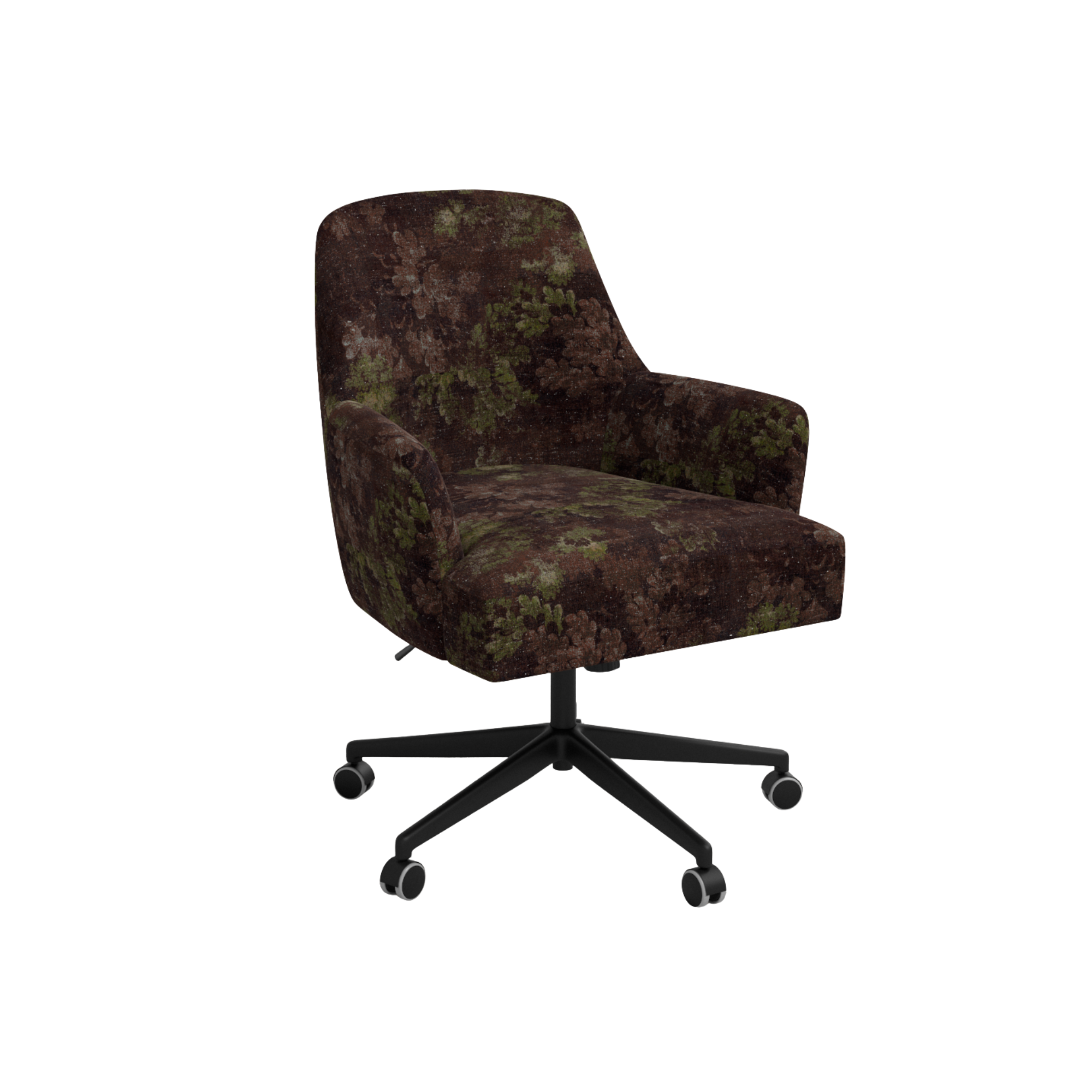Vetta Desk Chair FURNITURE - office chair Skyline Furniture Verdure Merlot Black