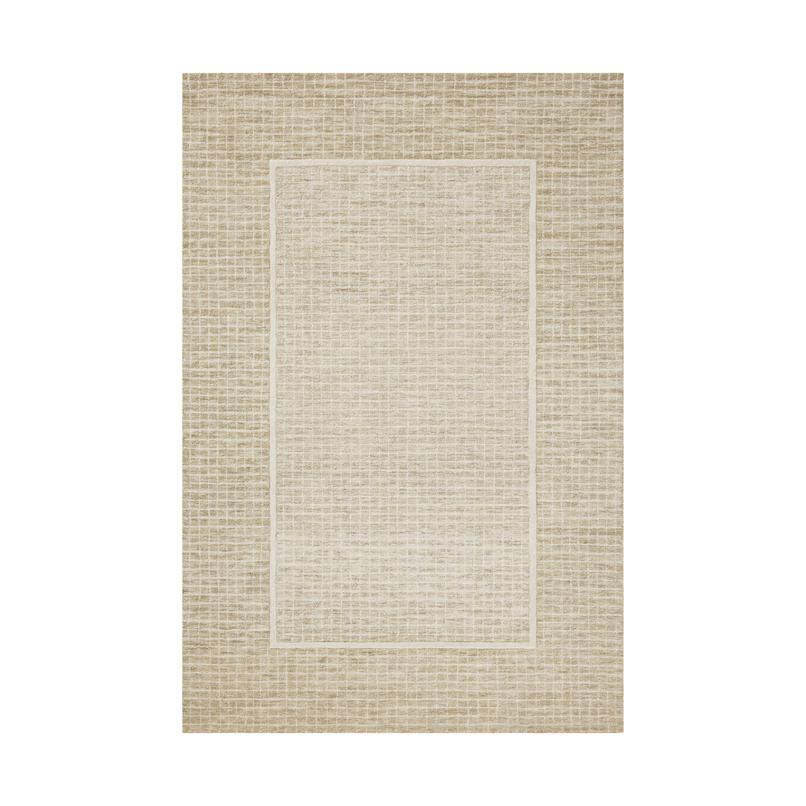 Chris Loves Julia x Loloi Briggs Wheat / Ivory Rug 0-RUGS-wool Loloi 18" x 18" Sample