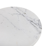 Jocelyn End Table - White Marble FURNITURE - accent table Four Hands