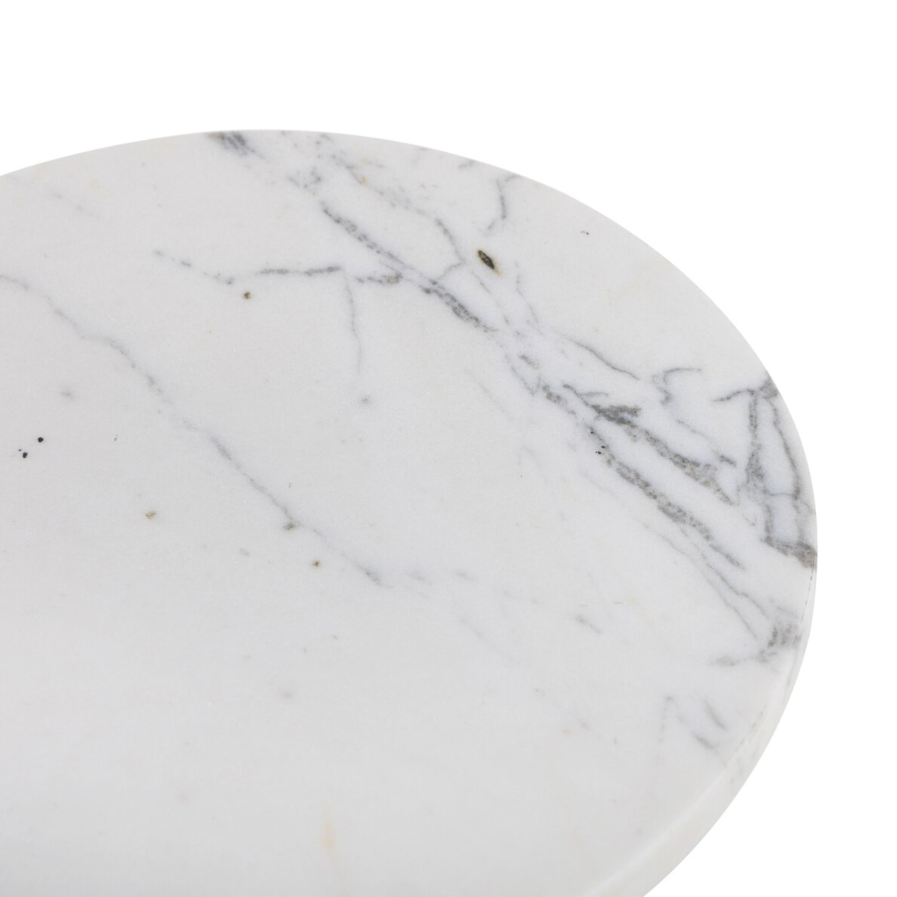 Jocelyn End Table - White Marble FURNITURE - accent table Four Hands
