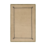 Nate Berkus Serge Bordered Wool Cozy Area Rug RUGS - wool Dash & Albert 3' x 5'