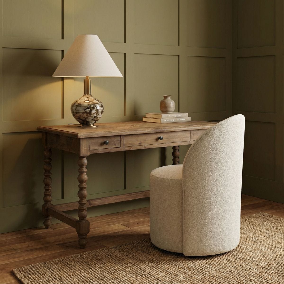 Samuel Writing Desk FURNITURE - desk Uttermost