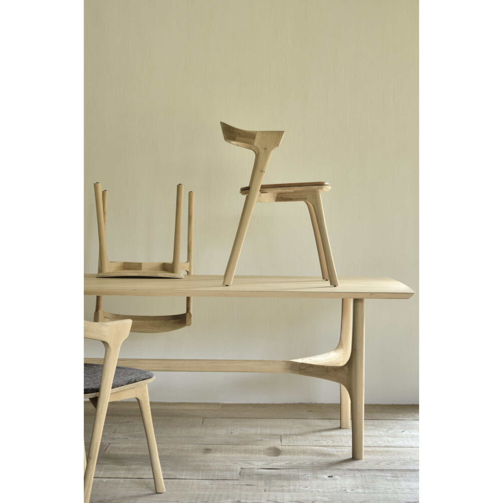 bok dining chair oak - rug & weave