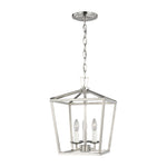 Dianna Three Light Mini Lantern LIGHTING - pendant Visual Comfort Brushed Nickel