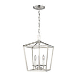 Dianna Three Light Mini Lantern LIGHTING - pendant Visual Comfort Brushed Nickel