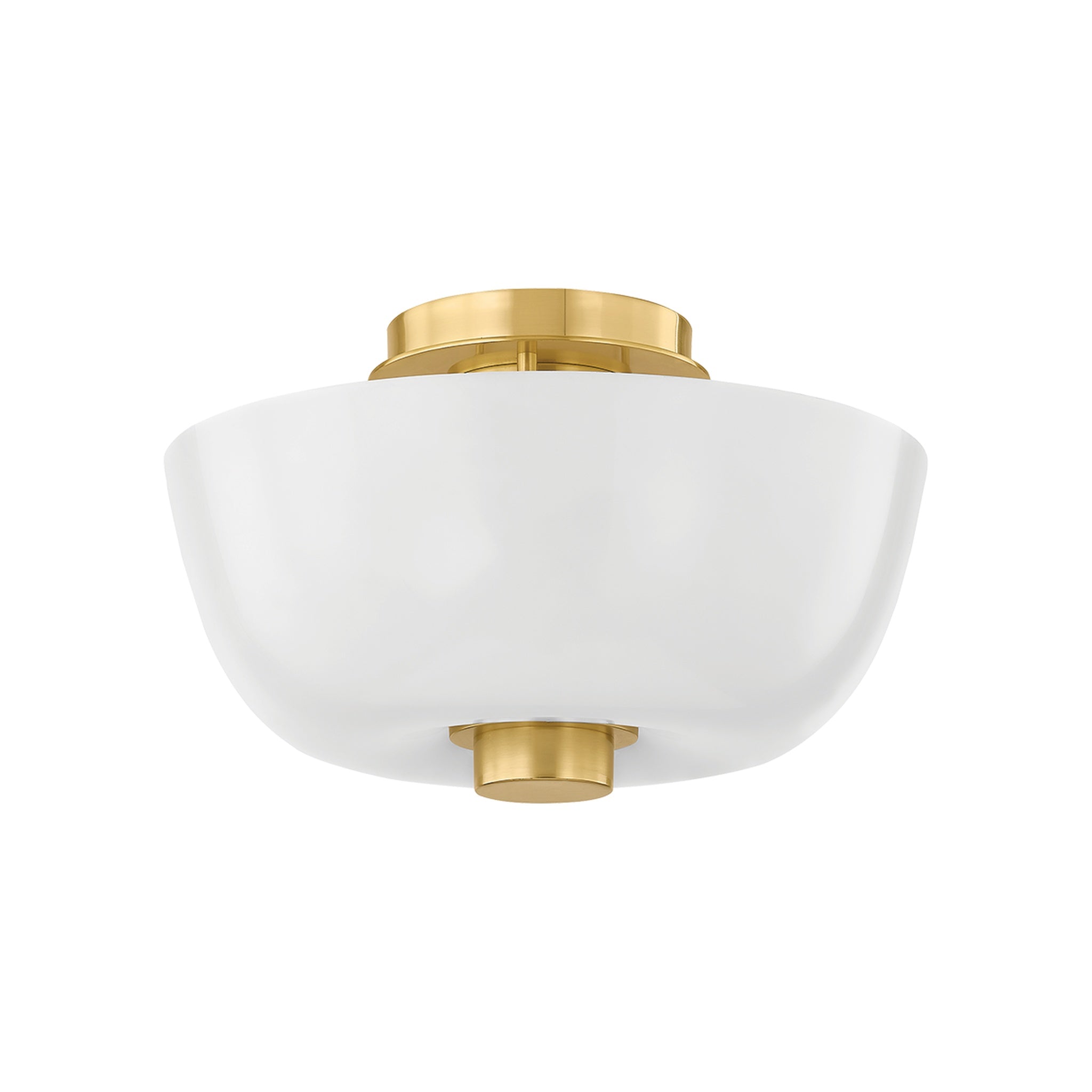 Dove Flush Mount LIGHTING - flush mount Hudson Valley Lighting Aged Brass