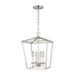 Dianna Four Light Small Lantern LIGHTING - pendant Visual Comfort Brushed Nickel