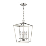 Dianna Four Light Small Lantern LIGHTING - pendant Visual Comfort Brushed Nickel