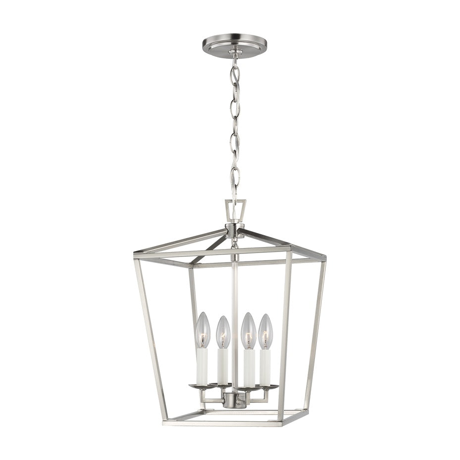 Dianna Four Light Small Lantern LIGHTING - pendant Visual Comfort Brushed Nickel