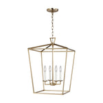 Dianna Four Light Medium Lantern LIGHTING - pendant Visual Comfort Satin Brass