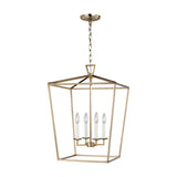 Dianna Four Light Medium Lantern LIGHTING - pendant Visual Comfort Satin Brass