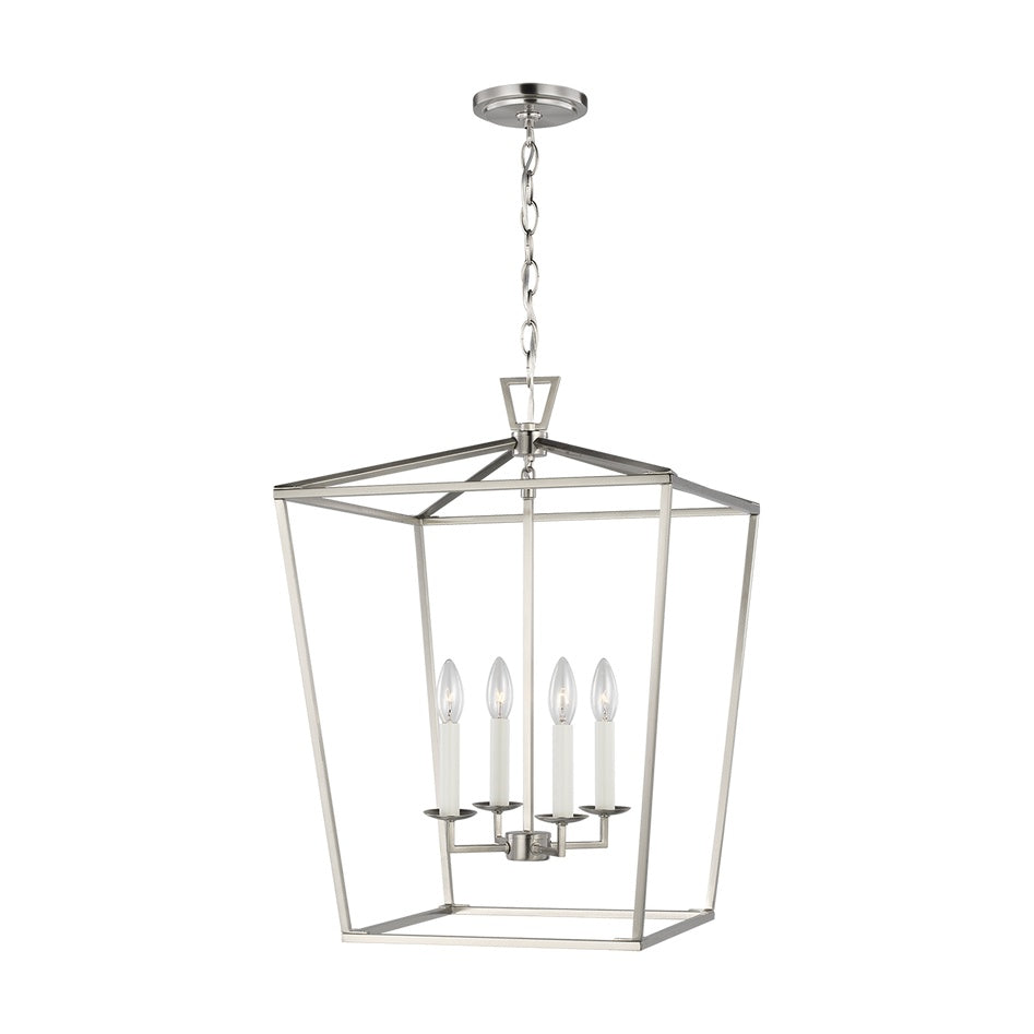 Dianna Four Light Medium Lantern LIGHTING - pendant Visual Comfort Brushed Nickel