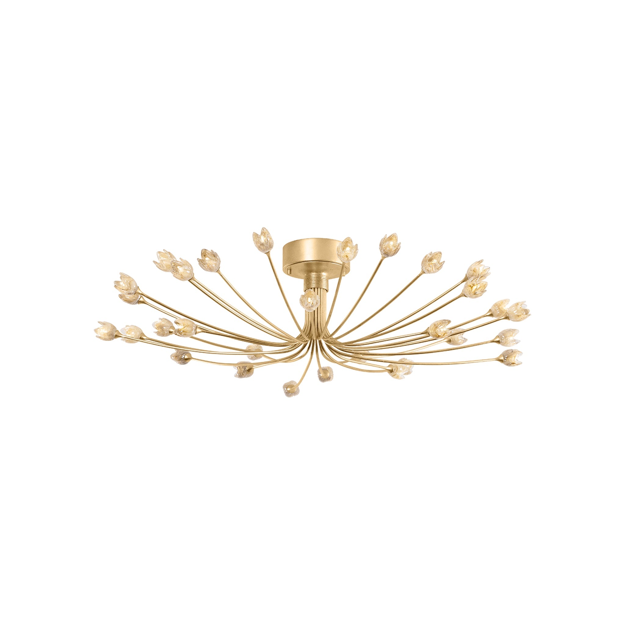 Falkirk Semi Flush LIGHTING - semi flush Hudson Valley Lighting Vintage Gold Leaf Large