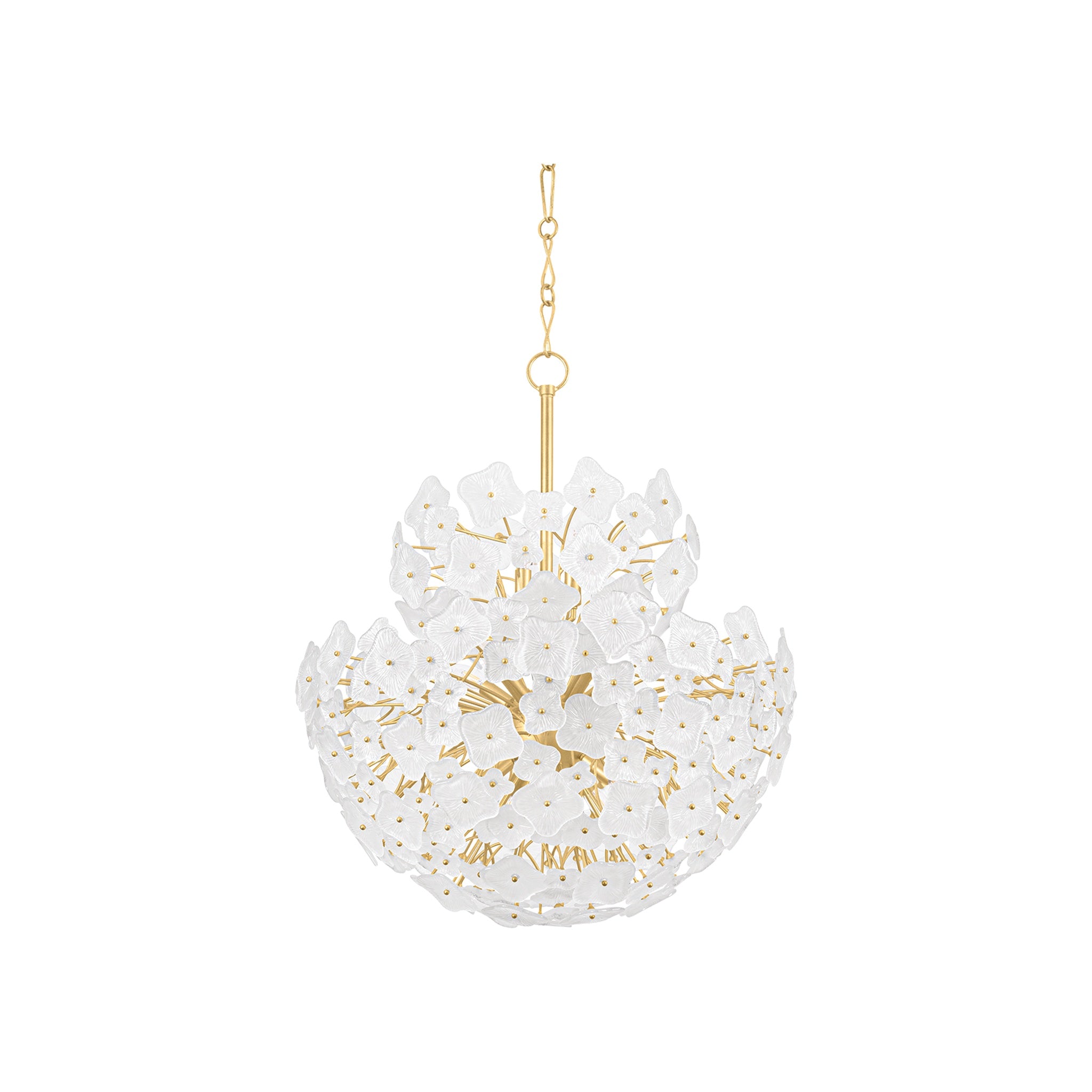 Barrytown Chandelier LIGHTING - Chandelier Hudson Valley Lighting Vintage Gold Leaf Large