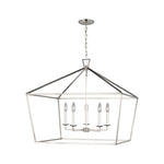 Dianna Five Light Wide Lantern LIGHTING - pendant Visual Comfort Brushed Nickel