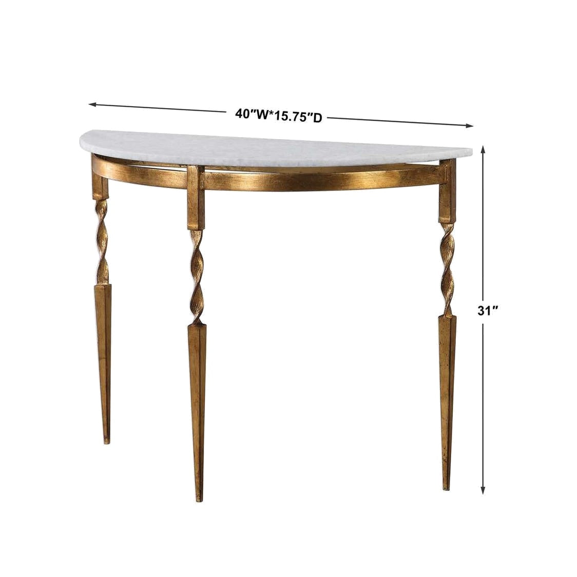 Inez Console Table FURNITURE - console tables Uttermost