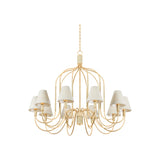 Warrensburg Chandelier LIGHTING - chandelier Hudson Valley Lighting Vintage Gold Leaf Large
