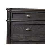 Toulouse Dresser - Distressed Black 16 - FURNITURE - dresser Four Hands