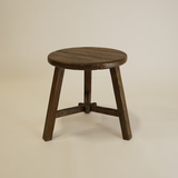 Dobbie Reclaimed Elm Wood Side Table 5-VINTAGE-end table Hauer Market Aged Brown