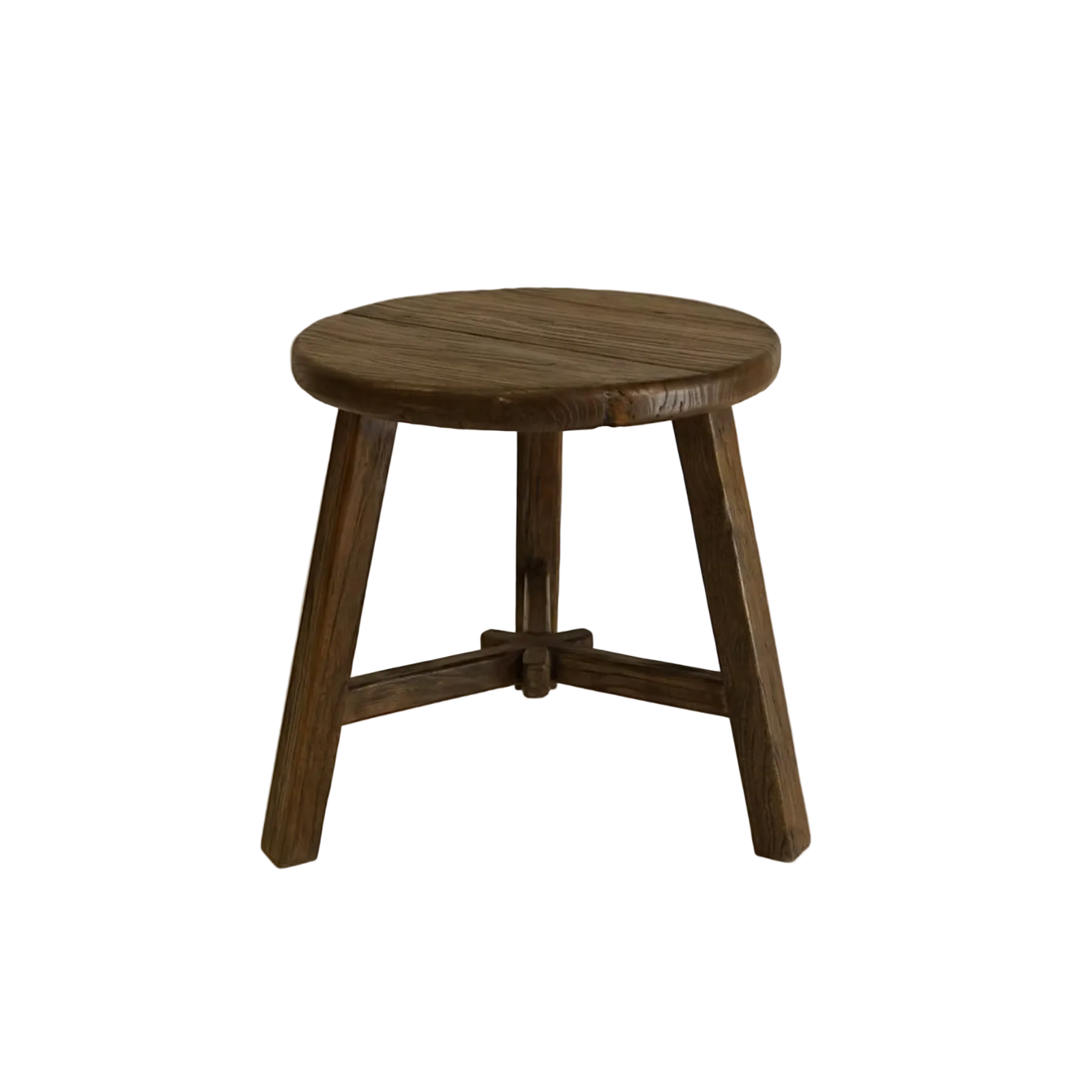 Dobbie Reclaimed Elm Wood Side Table 5-VINTAGE-end table Hauer Market Aged Brown