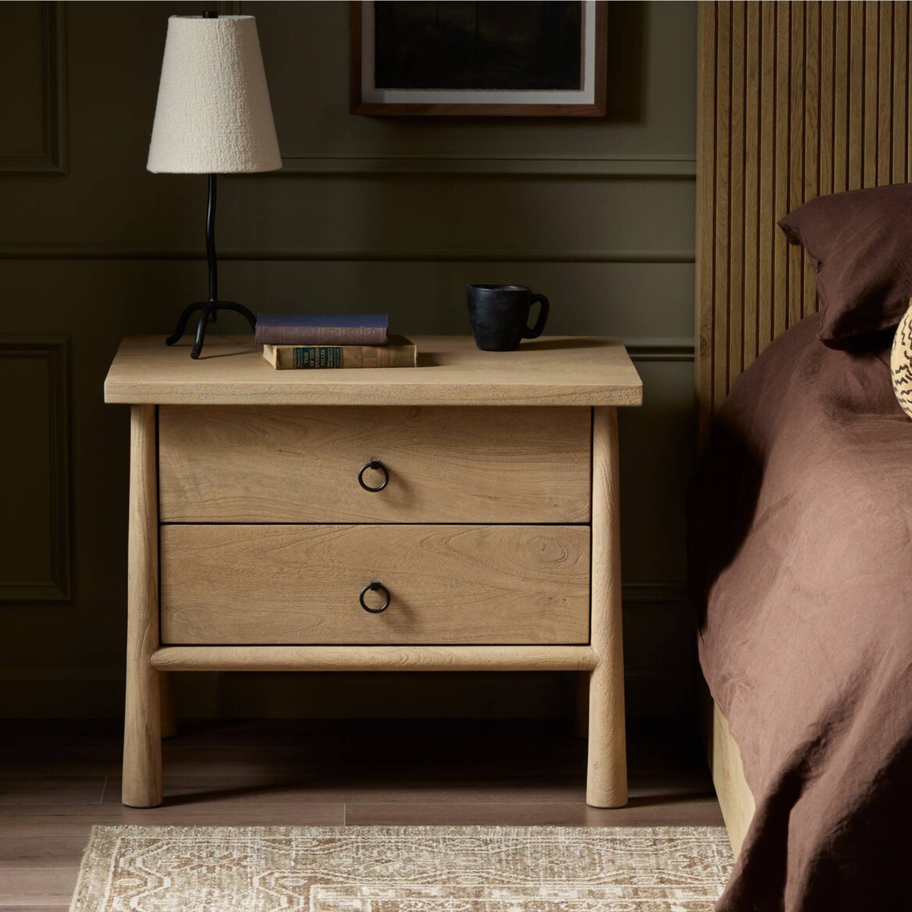 Freddie Nightstand FURNITURE - nightstand Four Hands