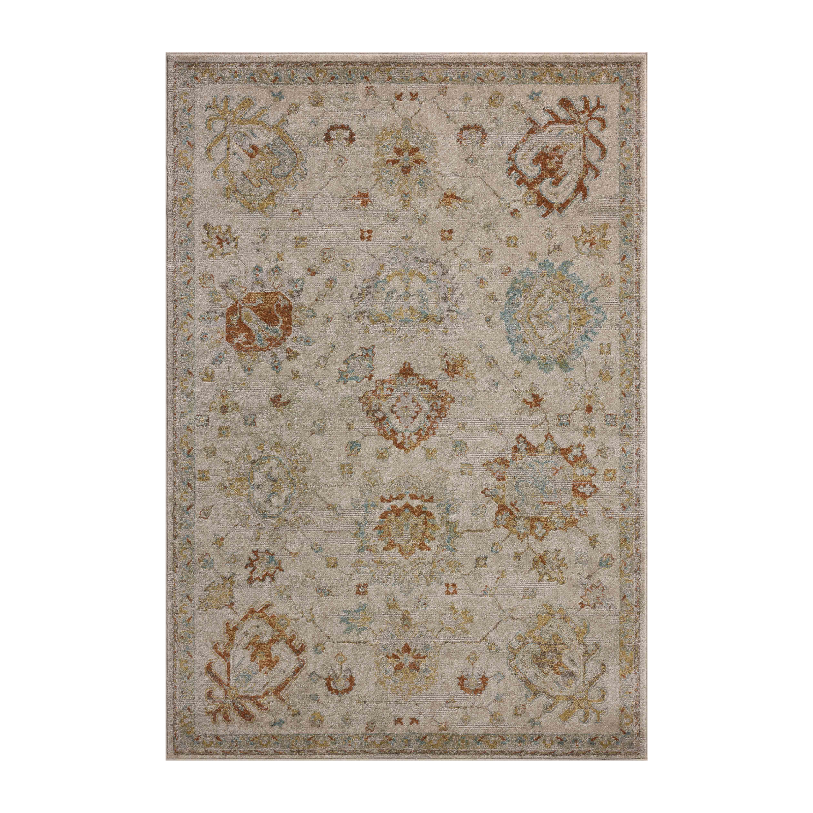 Magnolia Home by Joanna Gaines x Loloi Mona Oatmeal / Multi Rug 0-RUGS-jute Loloi 18" x 18" Sample