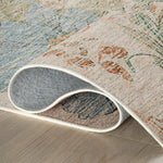 Zell Transitional Floral Machine Washable Rug RUGS - synthetic Dash & Albert