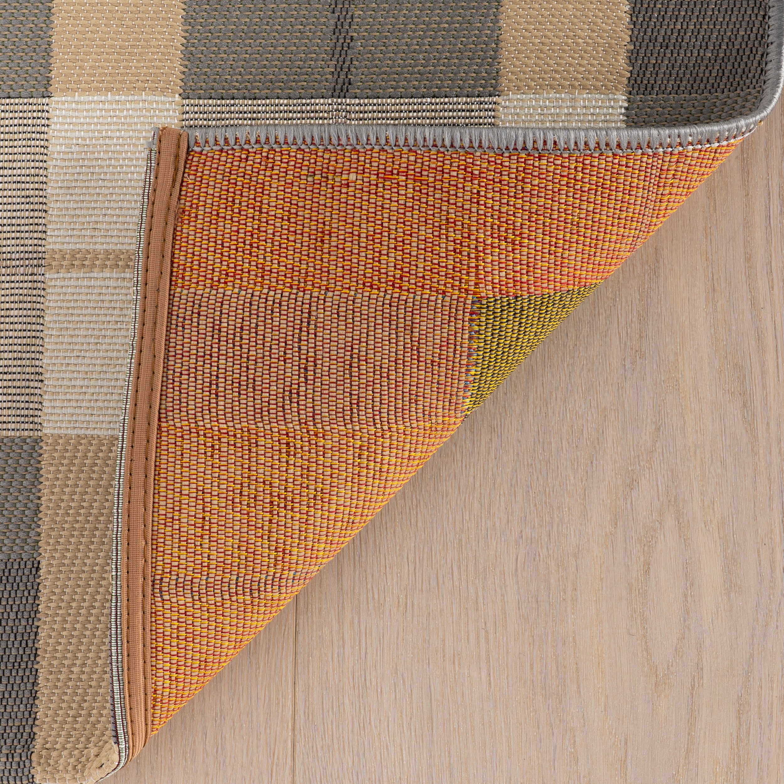 Sundara Modern Plaid Indoor/Outdoor Rug RUGS - synthetic Dash & Albert