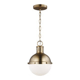 Hanks One Light Mini Pendant LIGHTING - pendant Visual Comfort Satin Brass