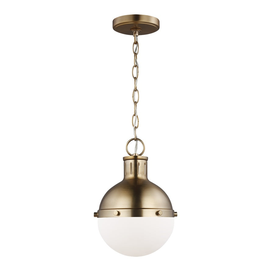 Hanks One Light Mini Pendant LIGHTING - pendant Visual Comfort Satin Brass