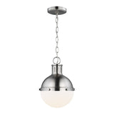 Hanks One Light Mini Pendant LIGHTING - pendant Visual Comfort Brushed Nickel