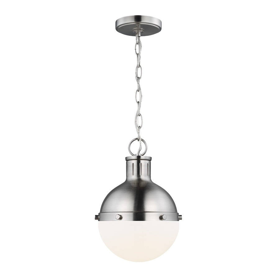 Hanks One Light Mini Pendant LIGHTING - pendant Visual Comfort Brushed Nickel