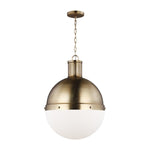 Hanks One Light Medium Pendant LIGHTING - pendant Visual Comfort Satin Brass