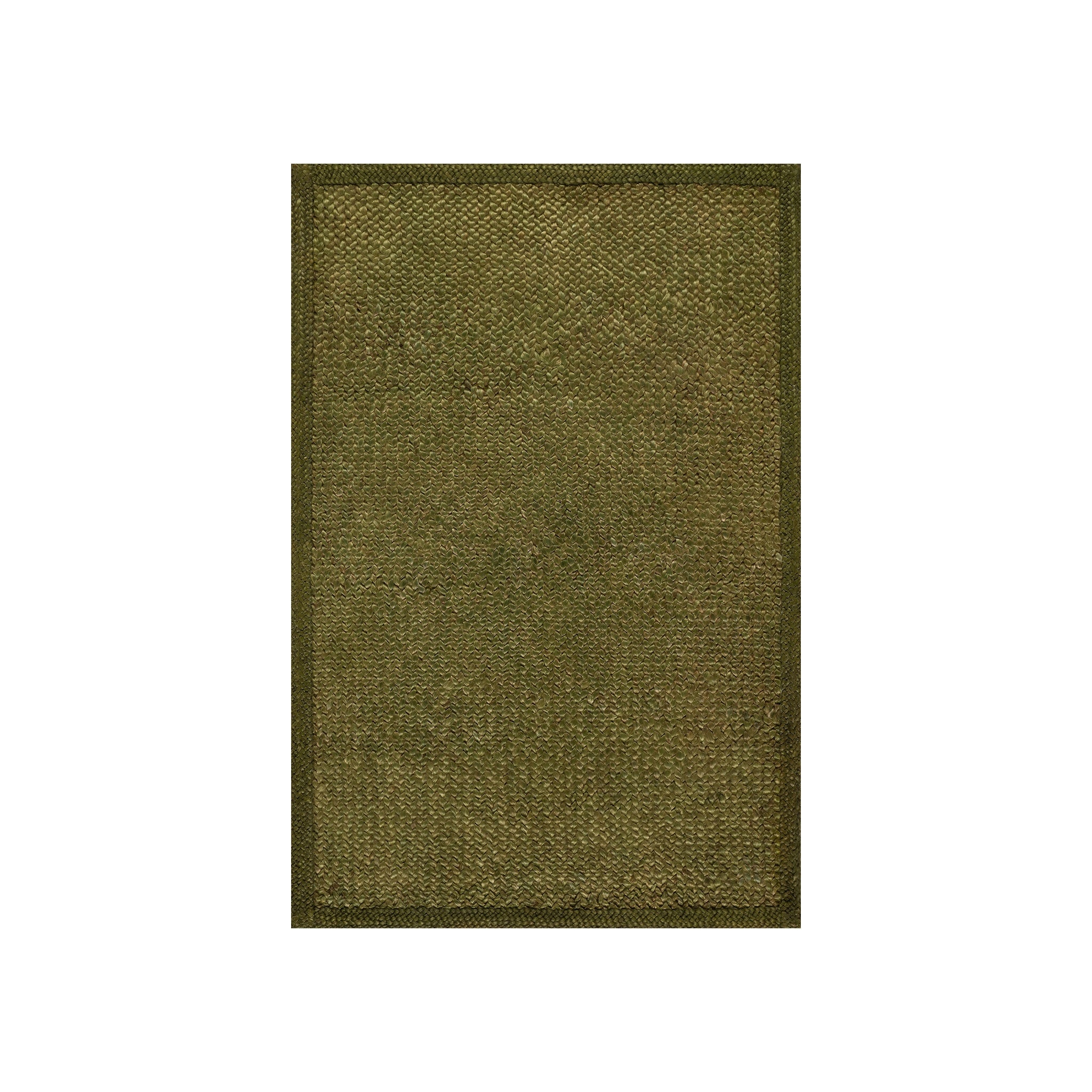 Thale Textured Handmade Jute Rug RUGS - jute Dash & Albert Green 2' x 3'