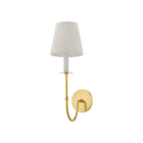 Amina Wall Sconce LIGHTING - wall sconce Hudson Valley Lighting Aged Brass