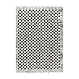 Floyd Black Border Checkered Rug