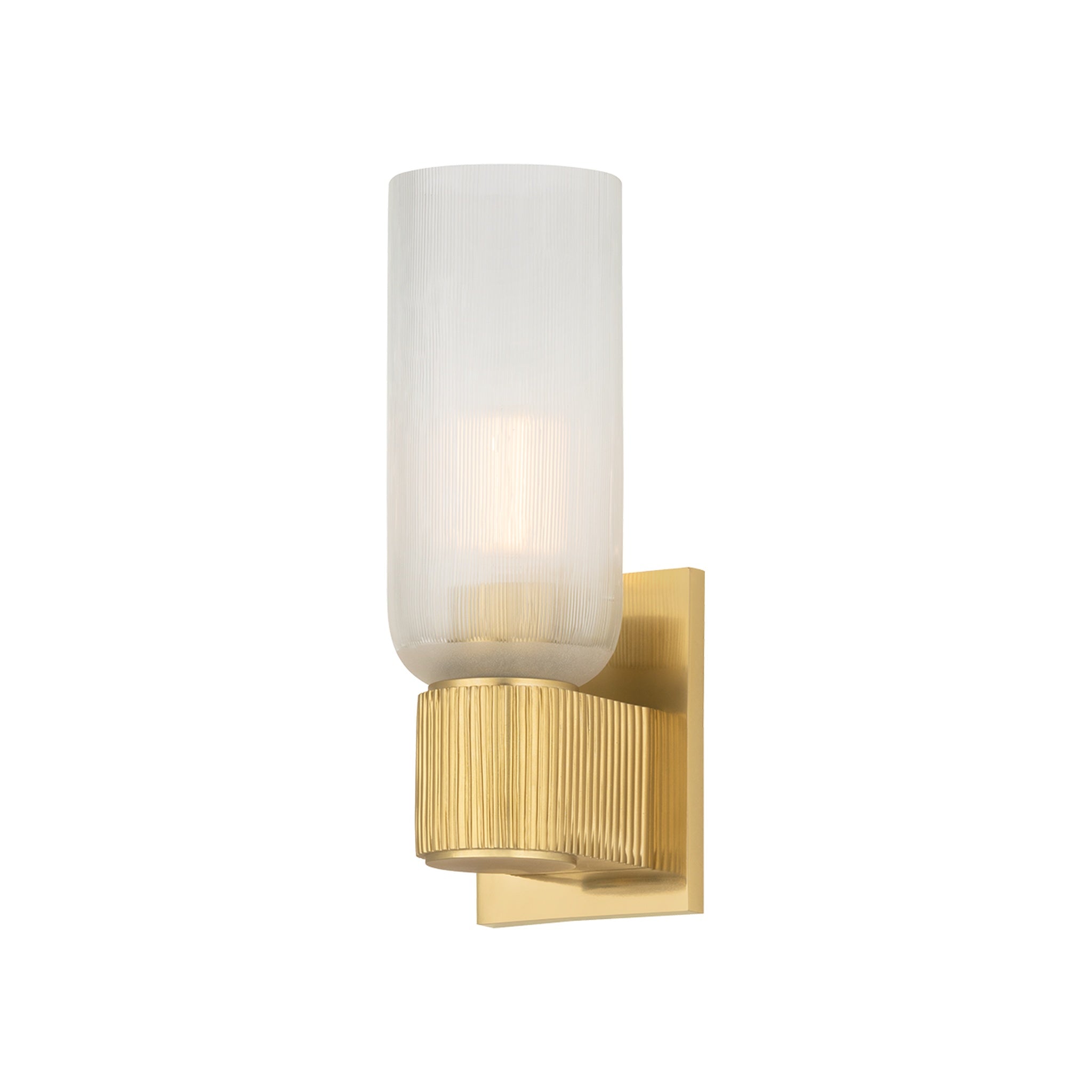 Irondale Wall Sconce LIGHTING - wall sconce Hudson Valley Lighting Aged Brass Small