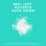 800 Loft Hutterite White Down Duvet Duvet Canadian Down & Feather Company